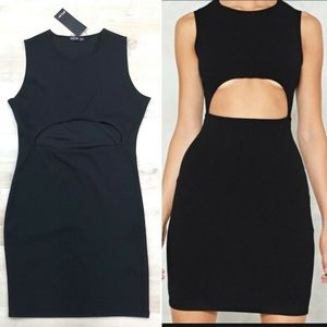 Nasty Gal Peek-a-boob bodycon dress